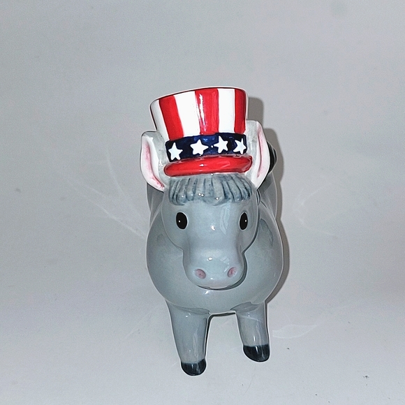 VINTAGE FRITZ & FLOYD CERAMIC DEMOCRATIC DONKEY BANK - Picture 2 of 12